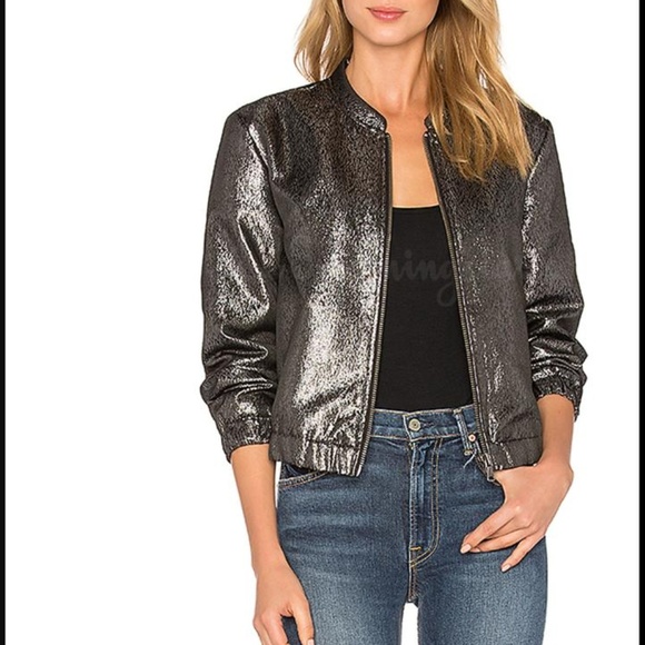 Rosie HW X PAIGE Kimi Bomber Jacket
Silver Collab - Picture 2 of 6